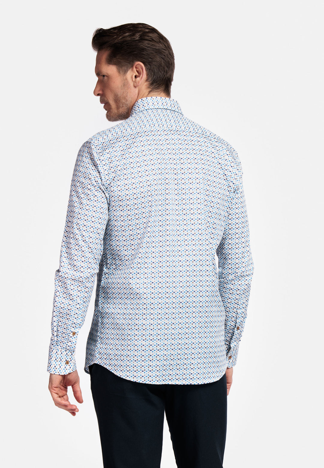 Giordano Ivy Print Overhemd - Navy - 517022-60