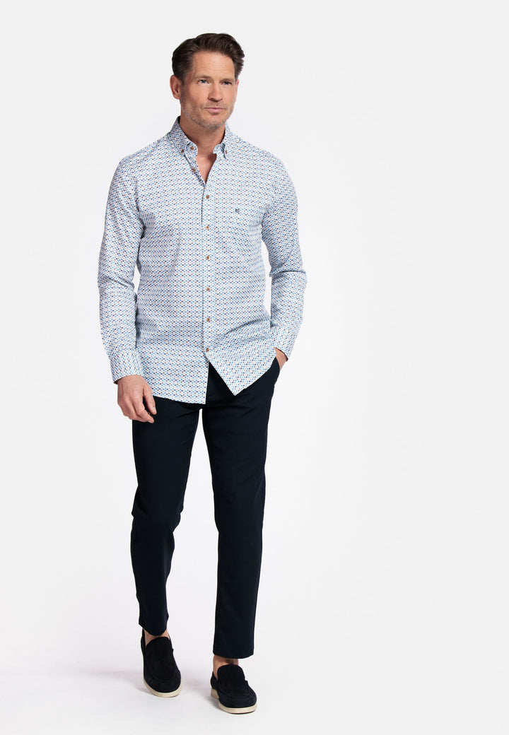 Giordano Ivy Print Overhemd - Navy - 517022-60