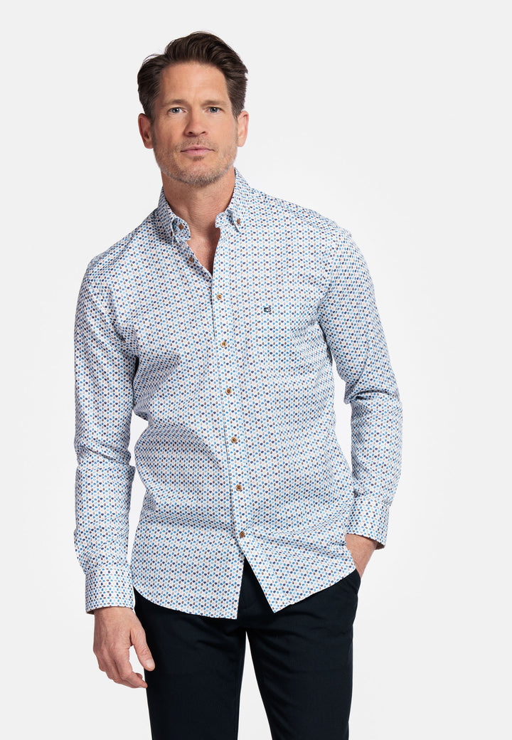 Giordano Ivy Print Overhemd - Navy - 517022-60