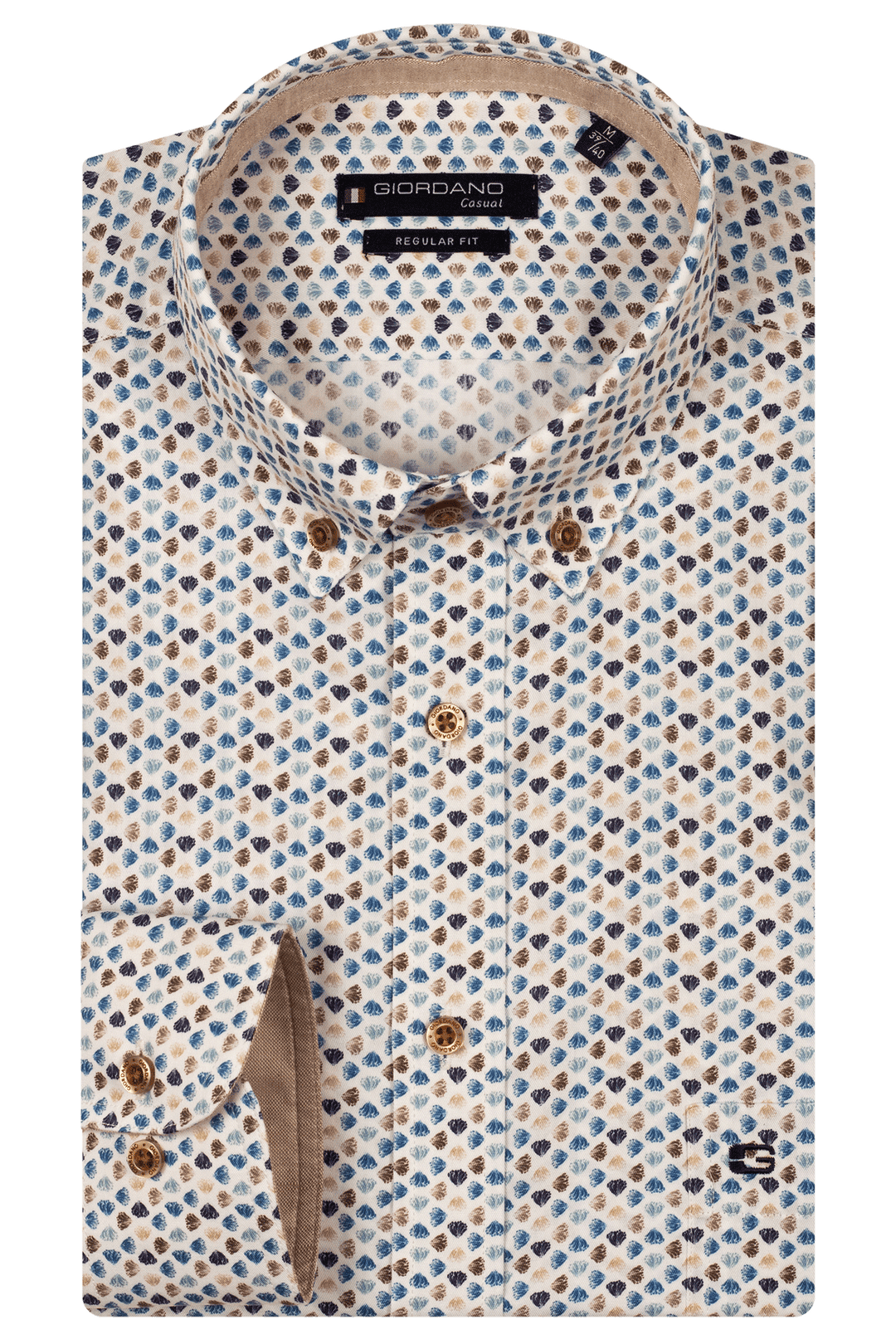 Giordano Ivy Print Overhemd - Navy - 517022-60