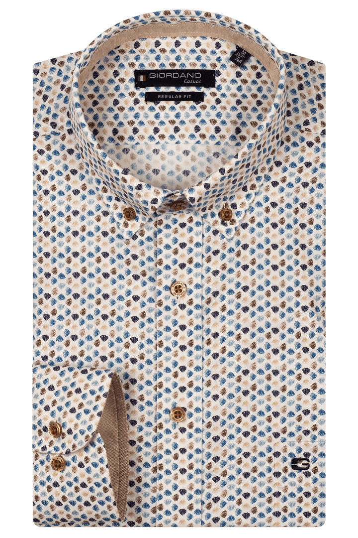 Giordano Ivy Print Overhemd - Navy - 517022-60