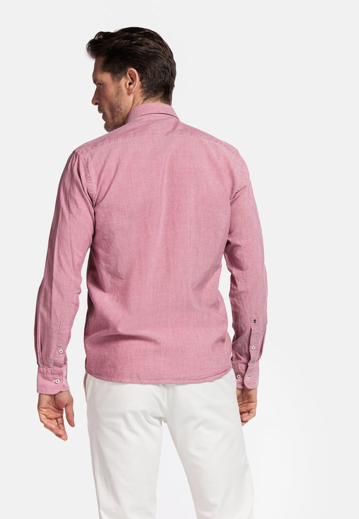 Giordano Verona Button Under Chambray Overhemd - Rood - 517029-30