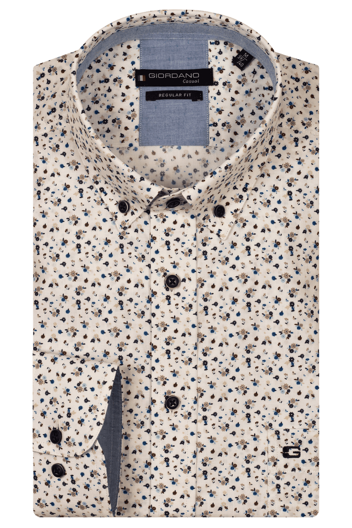 Giordano Ivy Print Overhemd - Navy - 517030-60
