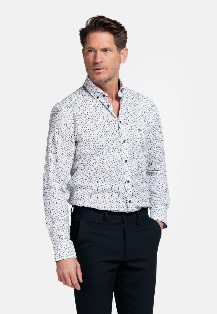 Giordano Ivy Print Overhemd - Navy - 517030-60