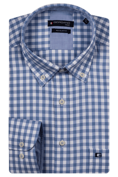 Giordano Ivy Button Down Oxford Overhemd - Blauw - 517330-61
