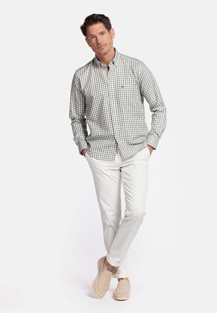 Giordano Ivy Button Down Oxford Overhemd - Groen - 517330-71