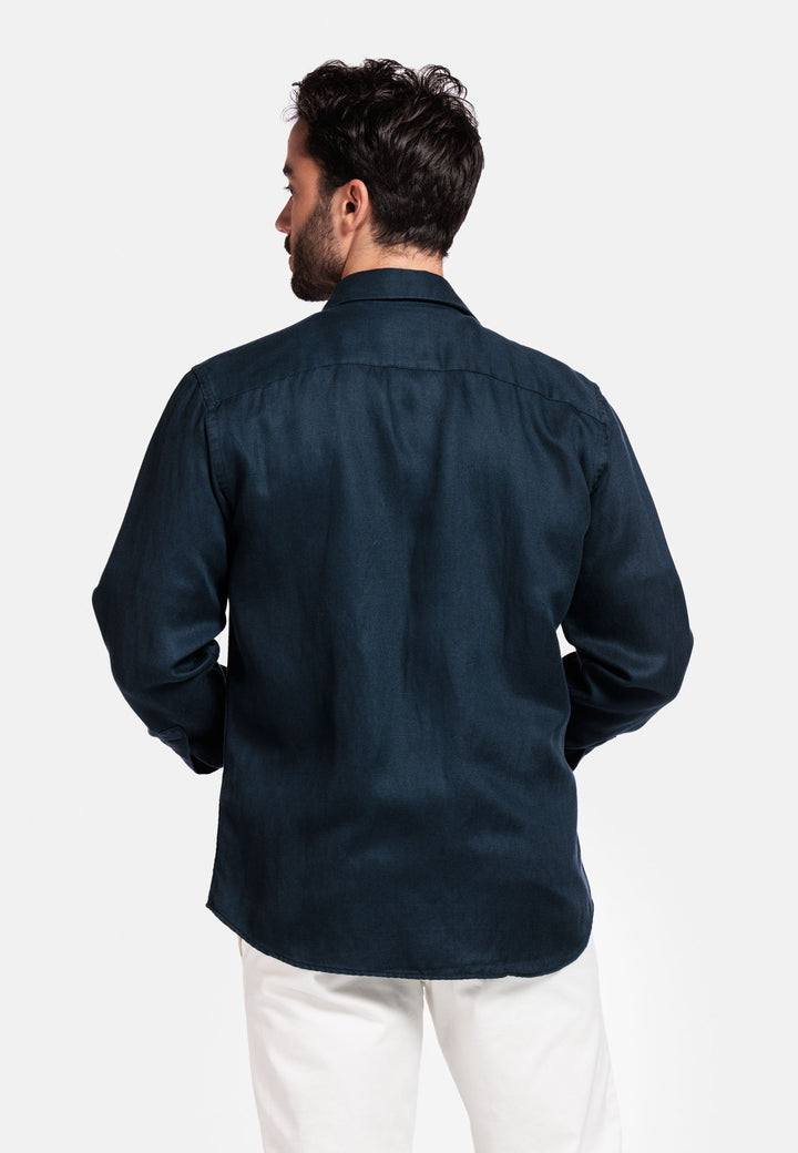 Giordano Salerno Soft Washed Overshirt - Navy