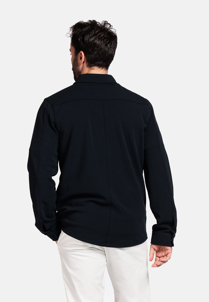 Giordano Carissio Knitted Overshirt - Navy