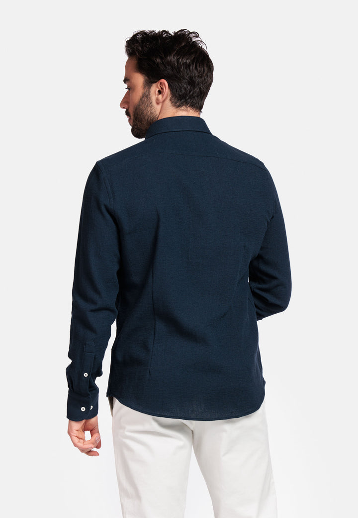 Giordano Row Cutaway Overhemd - Navy - 517814-60
