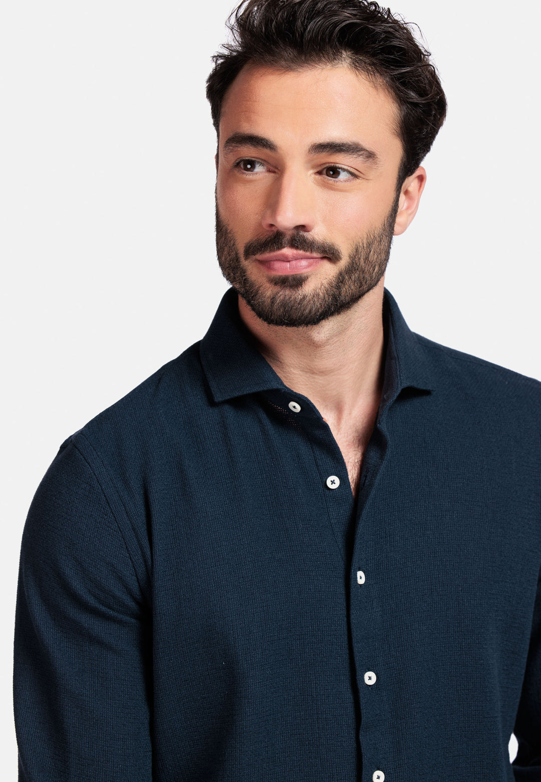 Giordano Row Cutaway Overhemd - Navy - 517814-60