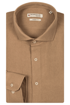 Giordano Row Cutaway Overhemd - Bruin - 517814-80