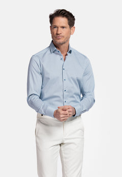 Giordano Maggiore Semi Cutaway Grafische Print Overhemd - Navy - 517825-60