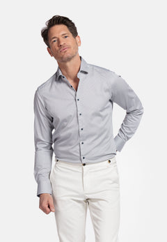 Giordano Maggiore Semi Cutaway Print Overhemd - Beige - 517825-80