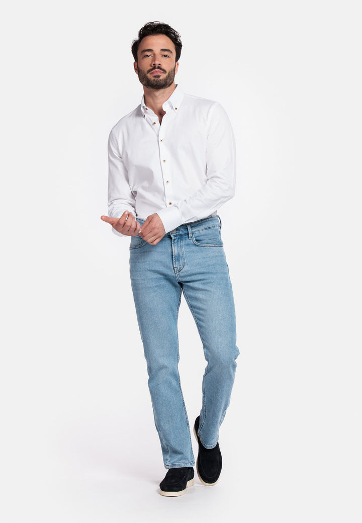 Giordano Loretto Button Down Overhemd - Wit - 517851-10