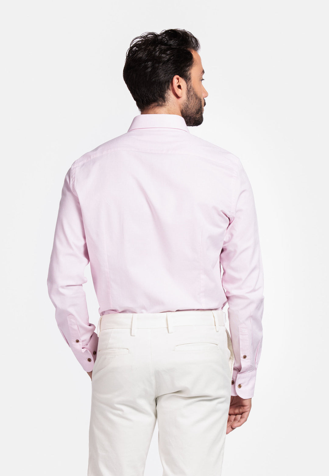 Giordano Loretto Button Down Pinpoint Dobby Overhemd - Roze