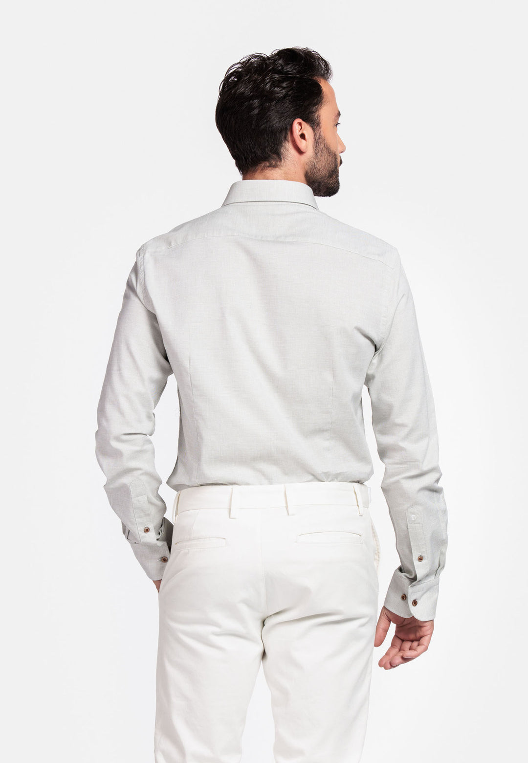 Giordano Loretto Button Down Pinpoint Dobby Overhemd - Groen