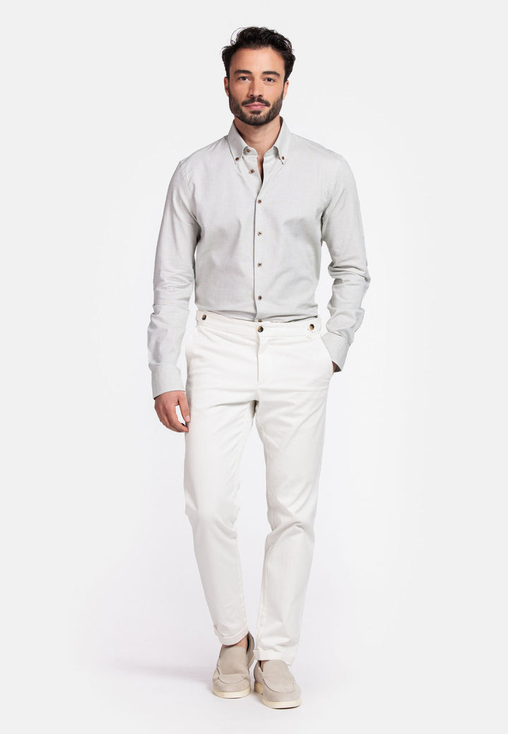 Giordano Loretto Button Down Pinpoint Dobby Overhemd - Groen
