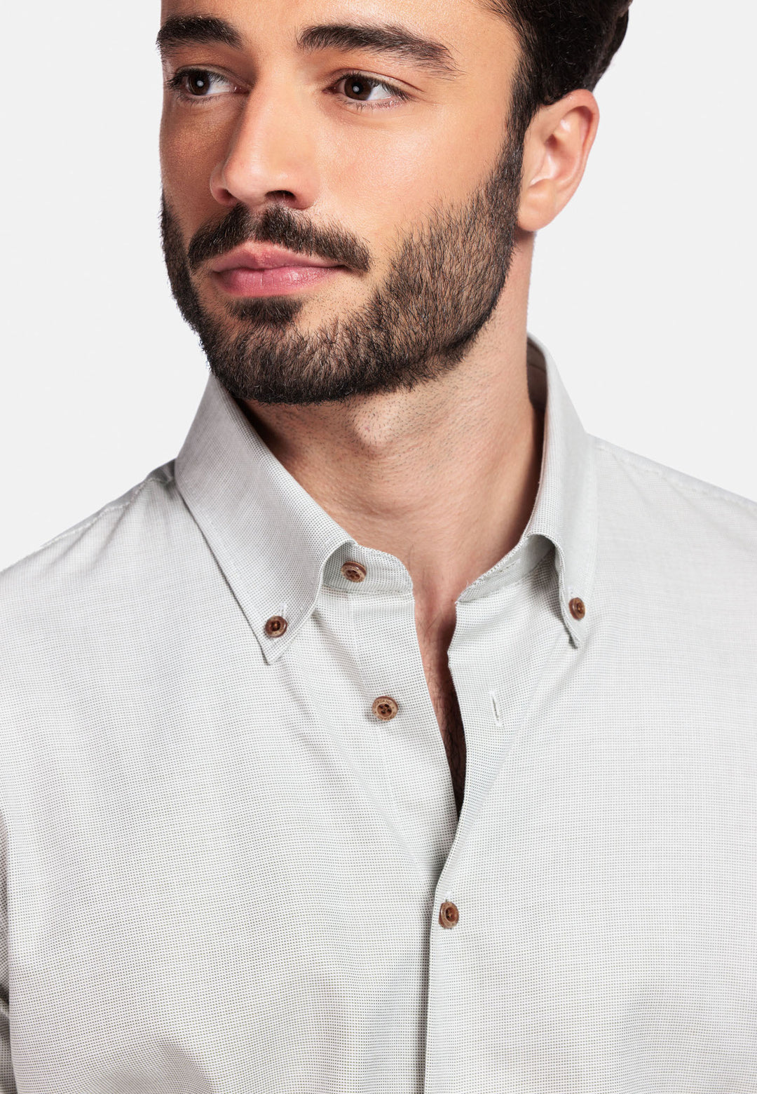 Giordano Loretto Button Down Pinpoint Dobby Overhemd - Groen