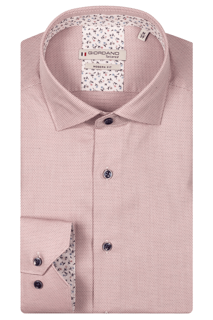 Giordano Maggiore Semi Cutaway Overhemd - Roze - 517853-51