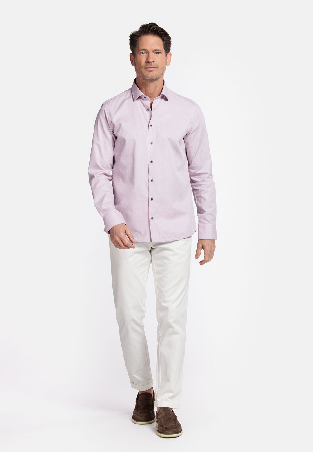 Giordano Maggiore Semi Cutaway Overhemd - Roze - 517853-51