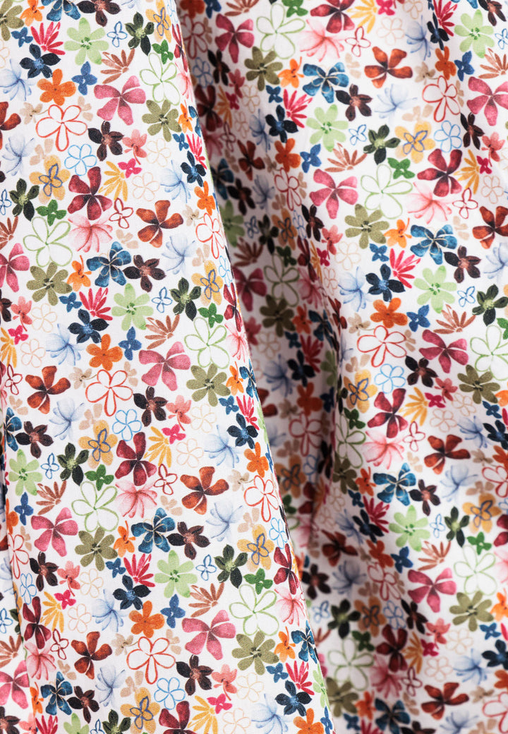 Giordano Maggiore Semi Cutaway Bloemenprint Overhemd - Rood - 517856-30