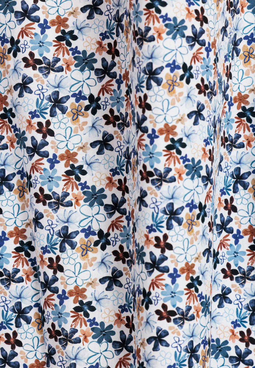 Giordano Maggiore Semi Cutaway Bloemenprint Overhemd - Navy - 517856-60