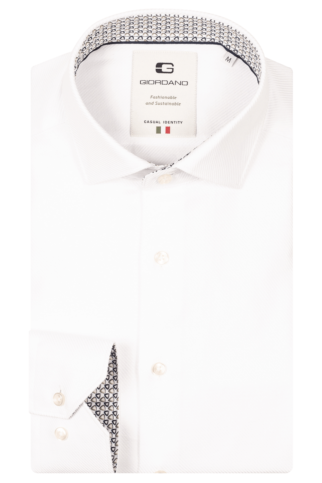 Giordano Maggiore Semi Cutaway Overhemd - Wit - 517880-10