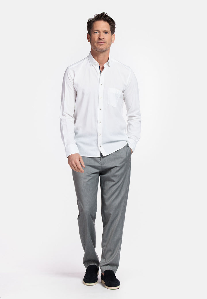 Giordano Maggiore Semi Cutaway Overhemd - Wit - 517880-10