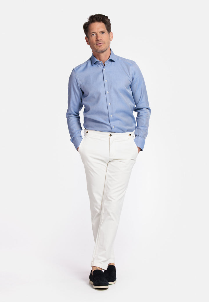 Giordano Maggiore Semi Cutaway Overhemd - Blauw - 517880-64