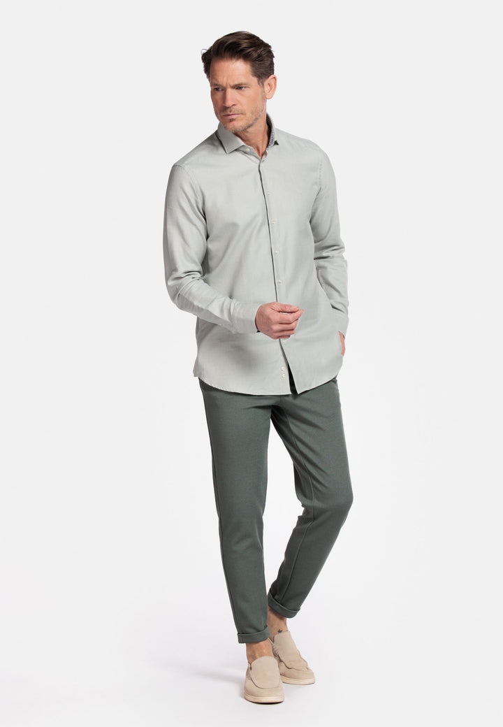 Giordano Maggiore Semi Cutaway Overhemd - Groen - 517880-71