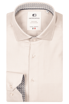 Giordano Maggiore Semi Cutaway Overhemd - Beige - 517880-81