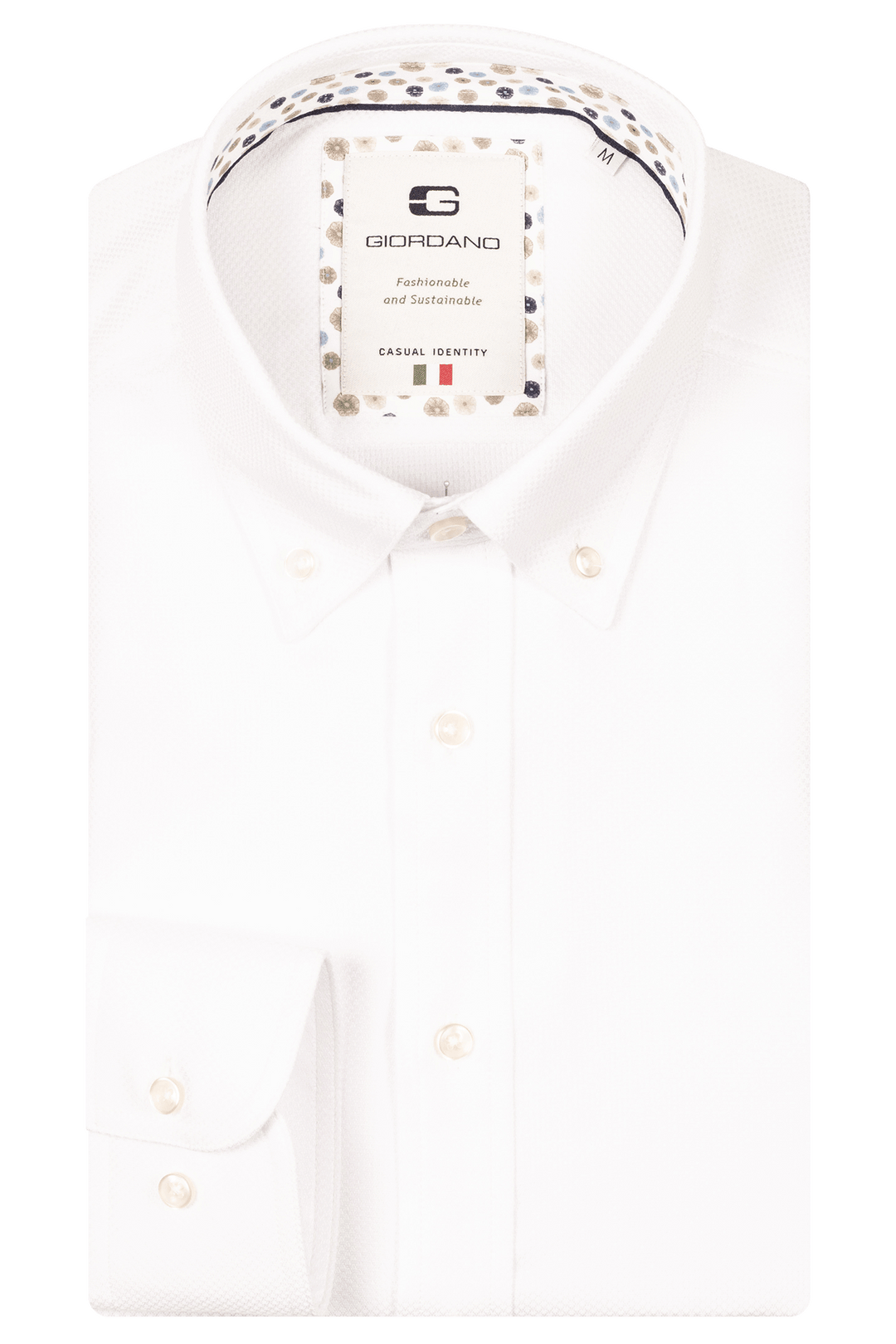 Giordano Loretto Button Down Overhemd - Wit - 517881-10