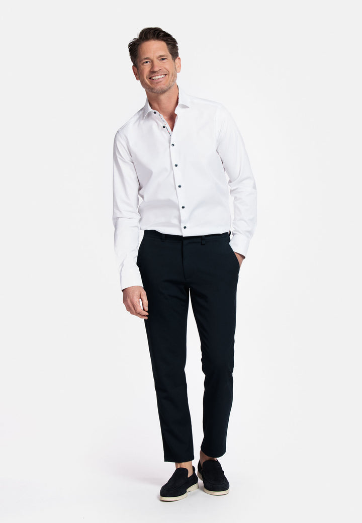 Giordano Maggiore Semi Cutaway Overhemd - Wit - 517890-10
