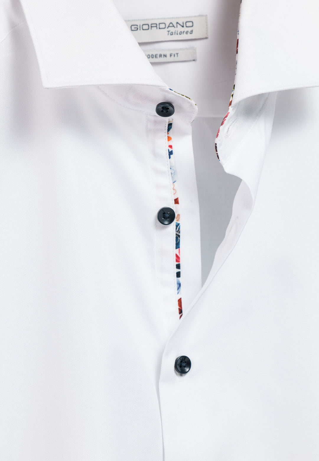 Giordano Maggiore Semi Cutaway Overhemd - Wit - 517890-10