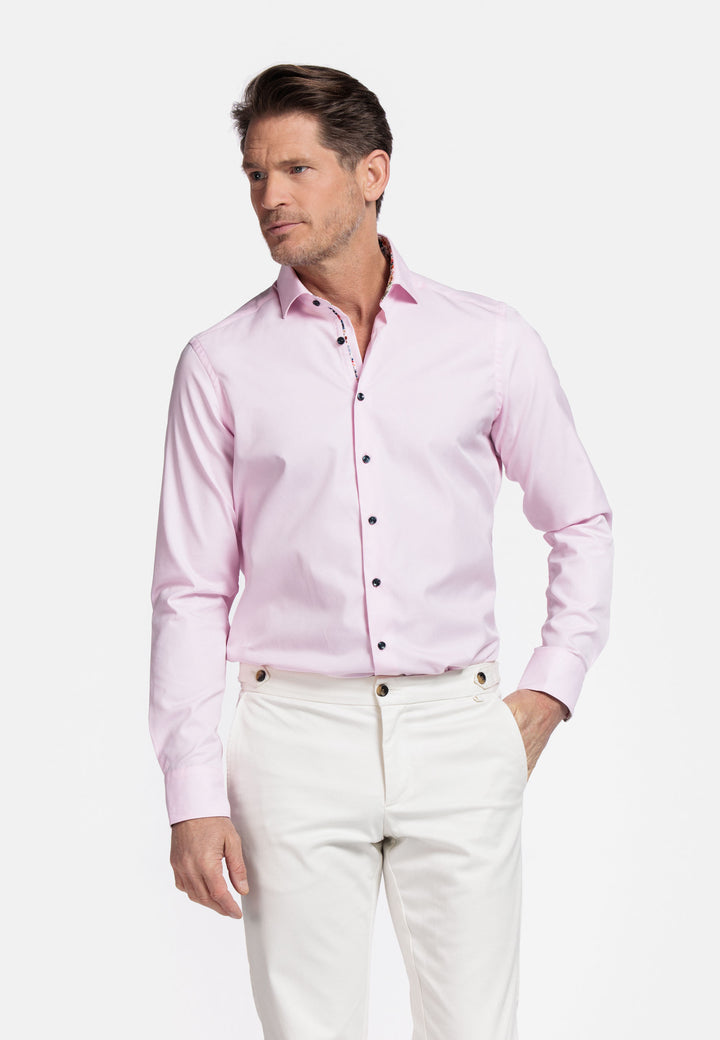 Giordano Maggiore Semi Cutaway Overhemd - Roze - 517890-50