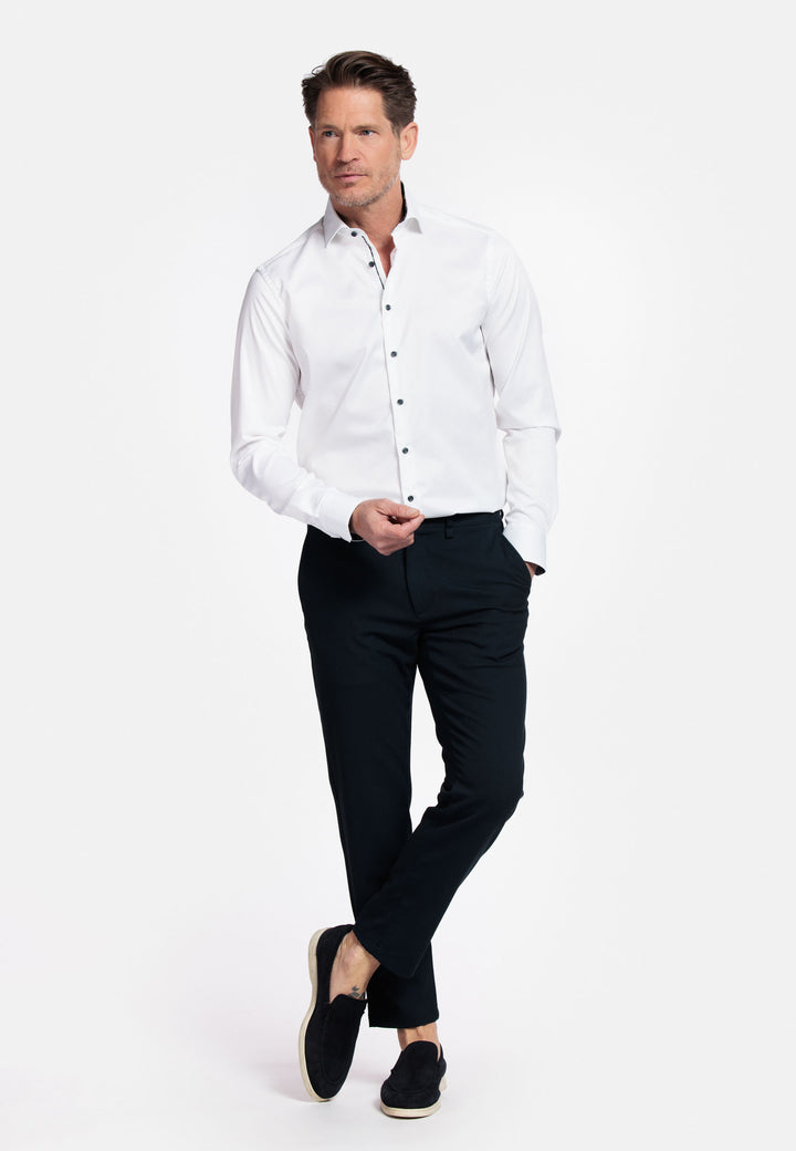 Giordano Maggiore Semi Cutaway Overhemd - Wit - 517891-10