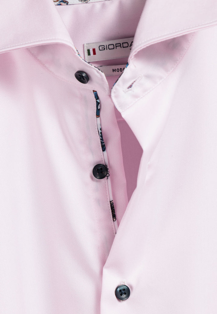 Giordano Maggiore Semi Cutaway Overhemd - Roze - 517891-50
