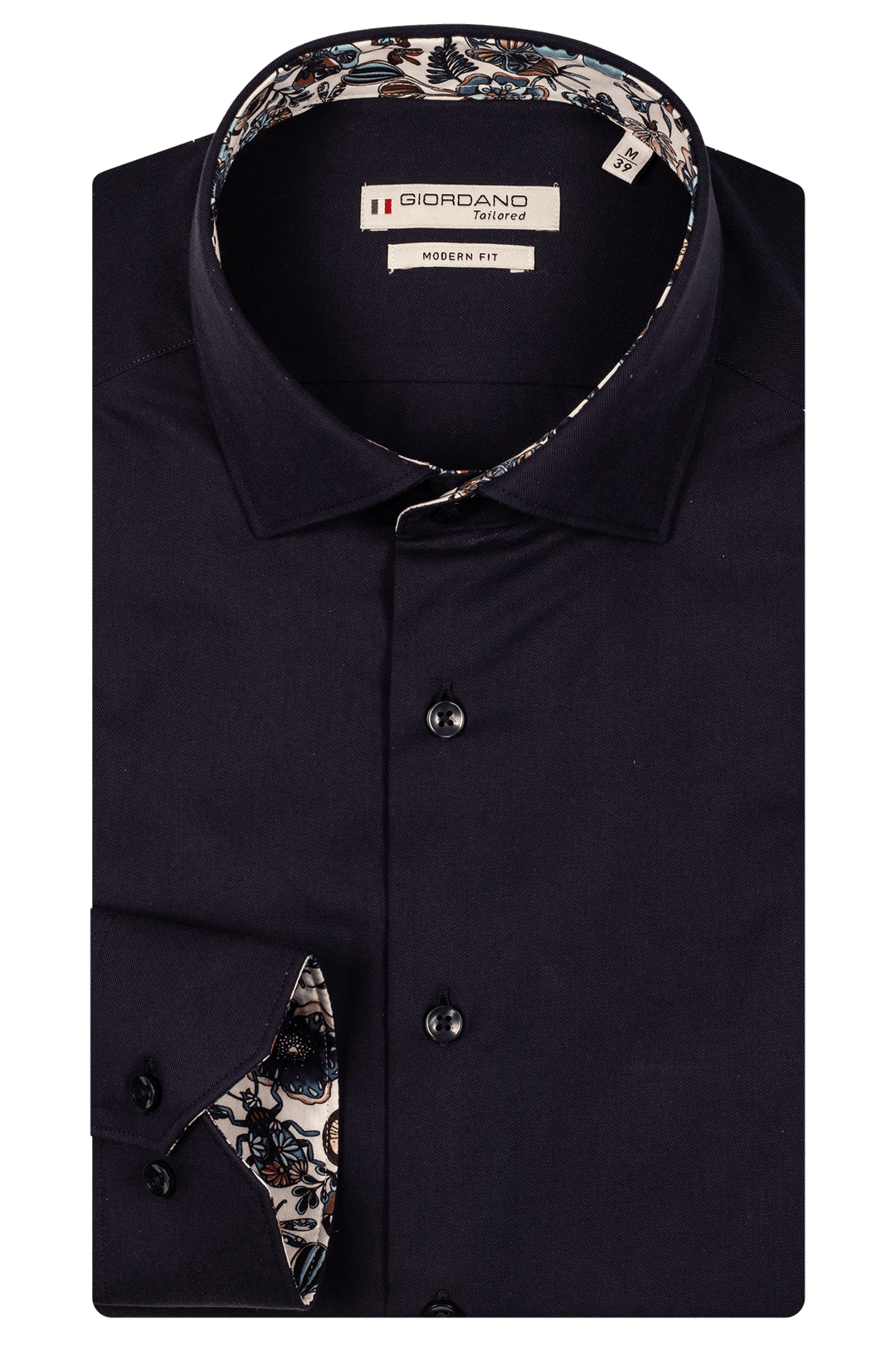 Giordano Maggiore Semi Cutaway Overhemd - Navy - 517891-60