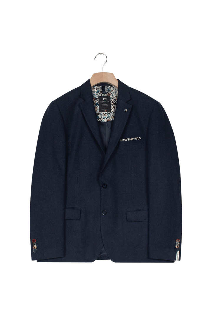 Giordano Robert Luxury Wool Colbert - Donkerblauw