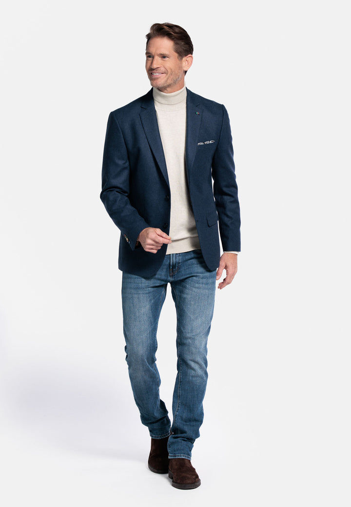 Giordano Robert Luxury Wool Colbert - Donkerblauw