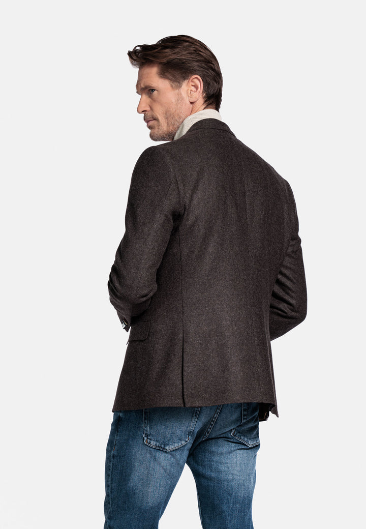 Giordano Robert Luxury Wool Colbert - Bruin