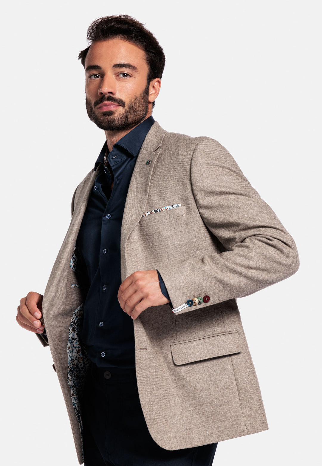 Giordano Robert Luxury Wool Colbert - Beige