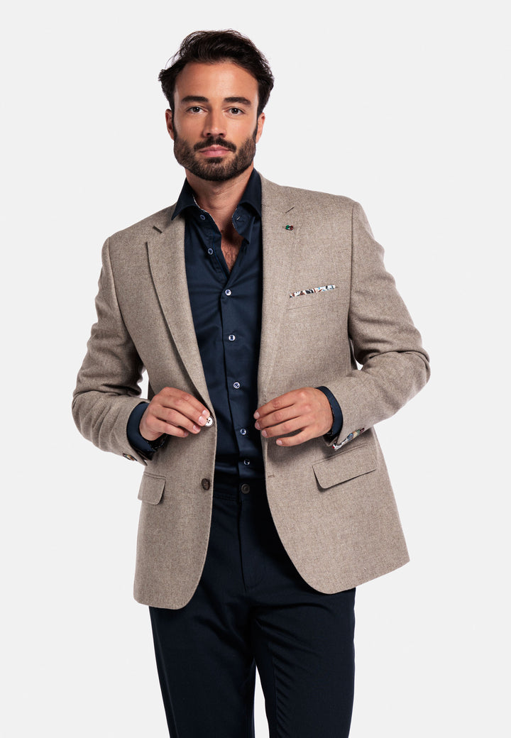 Giordano Robert Luxury Wool Colbert - Beige