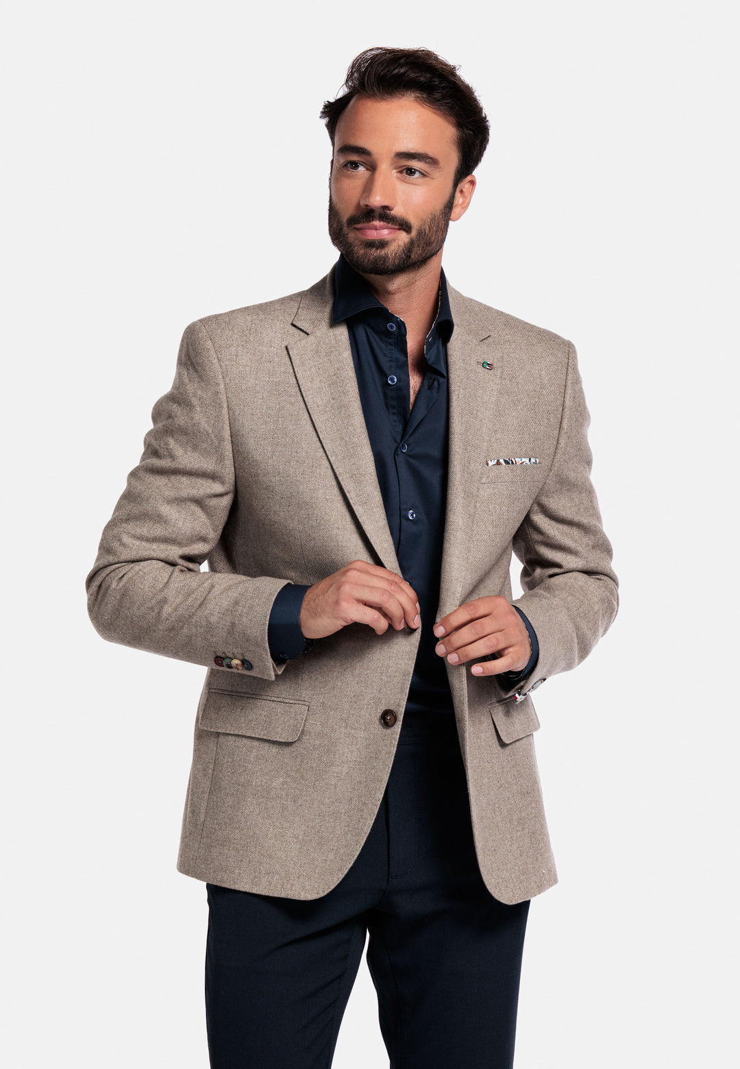 Giordano Robert Luxury Wool Colbert - Beige