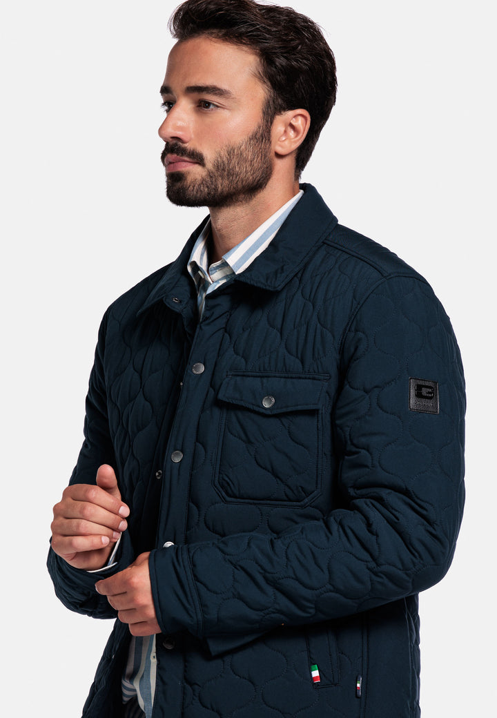 Giordano Alfio Licht Gewatteerde Korte Jas - Blauw