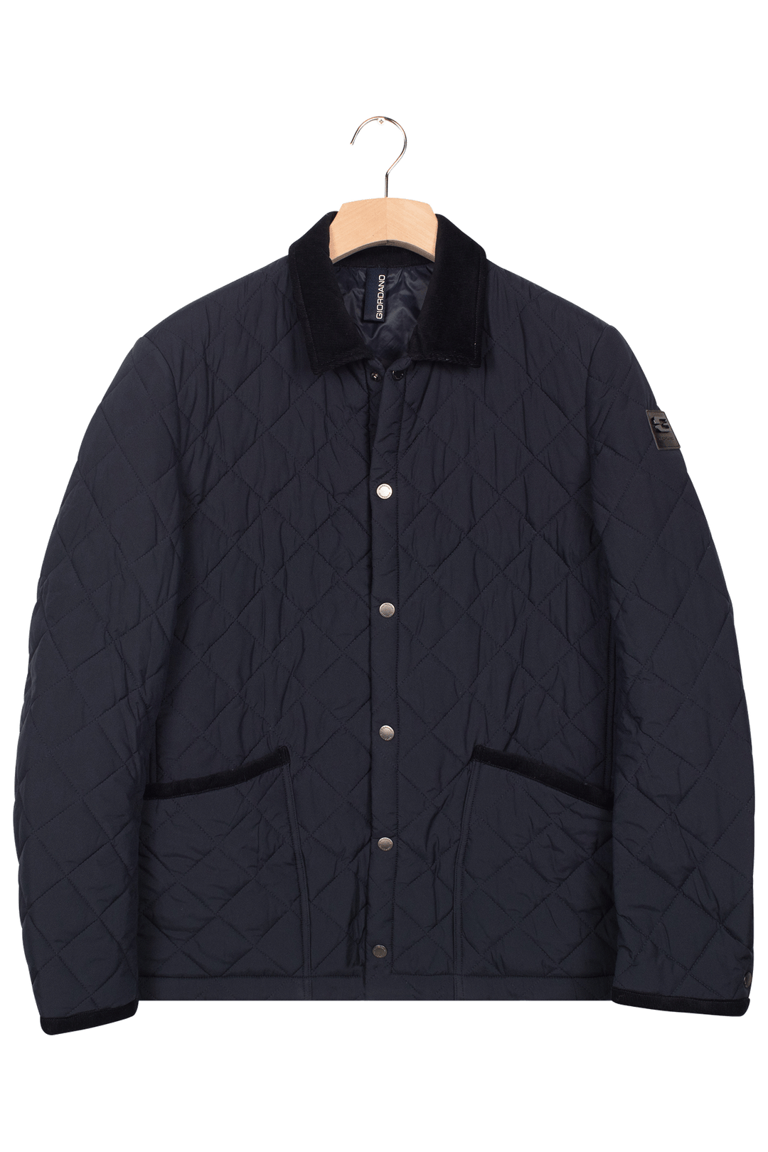 Giordano Palermo Licht Gewatteerde Korte Jas - Blauw
