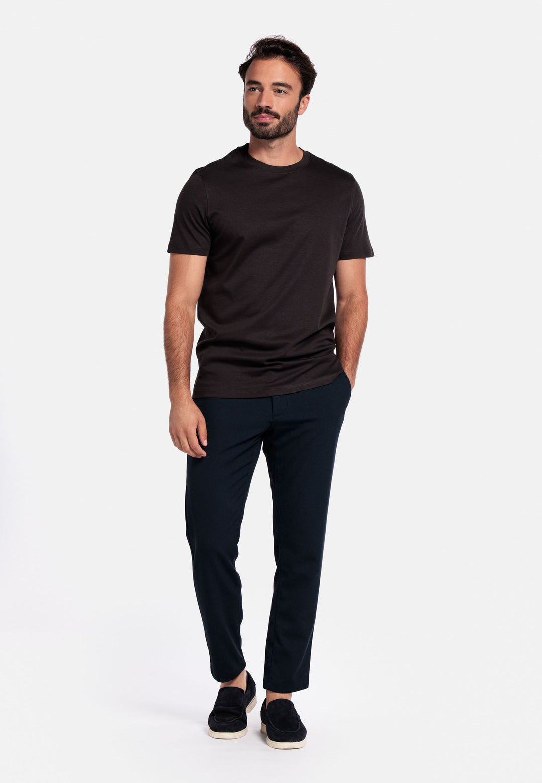 Giordano Luca Liquid Cotton T-shirt - Bruin
