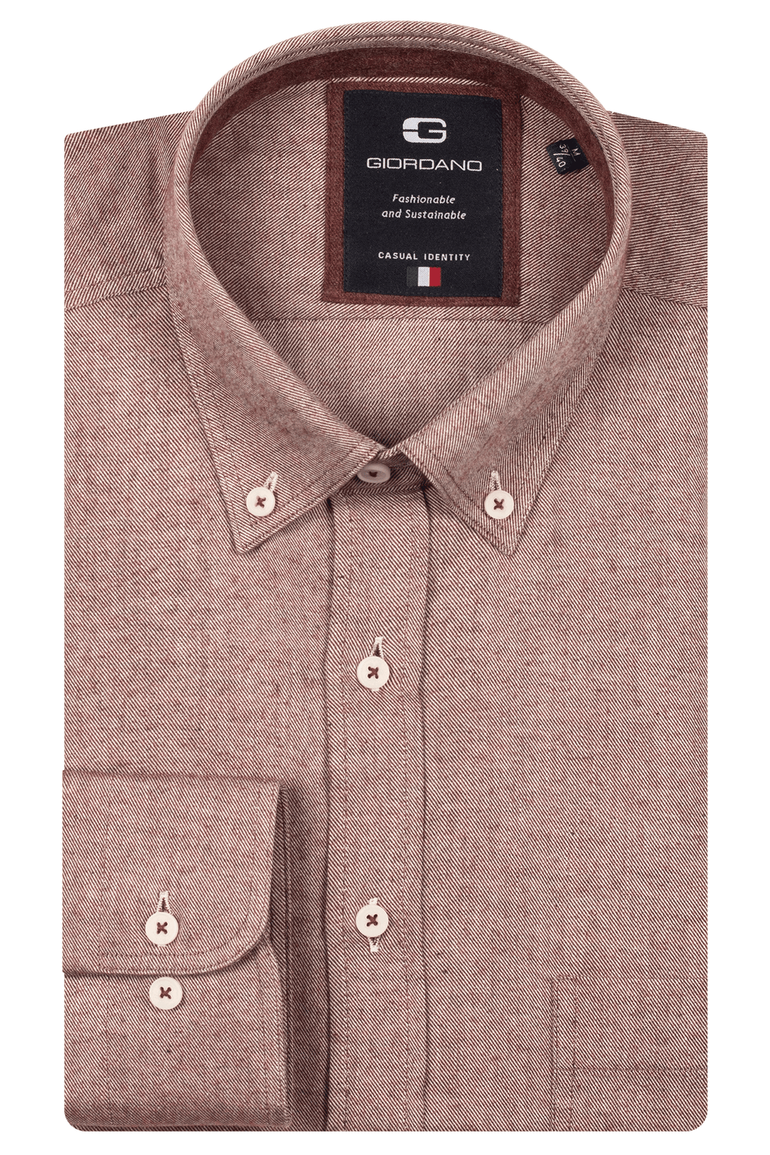 Giordano Brando Flanel Overhemd - Rood - 527005-30