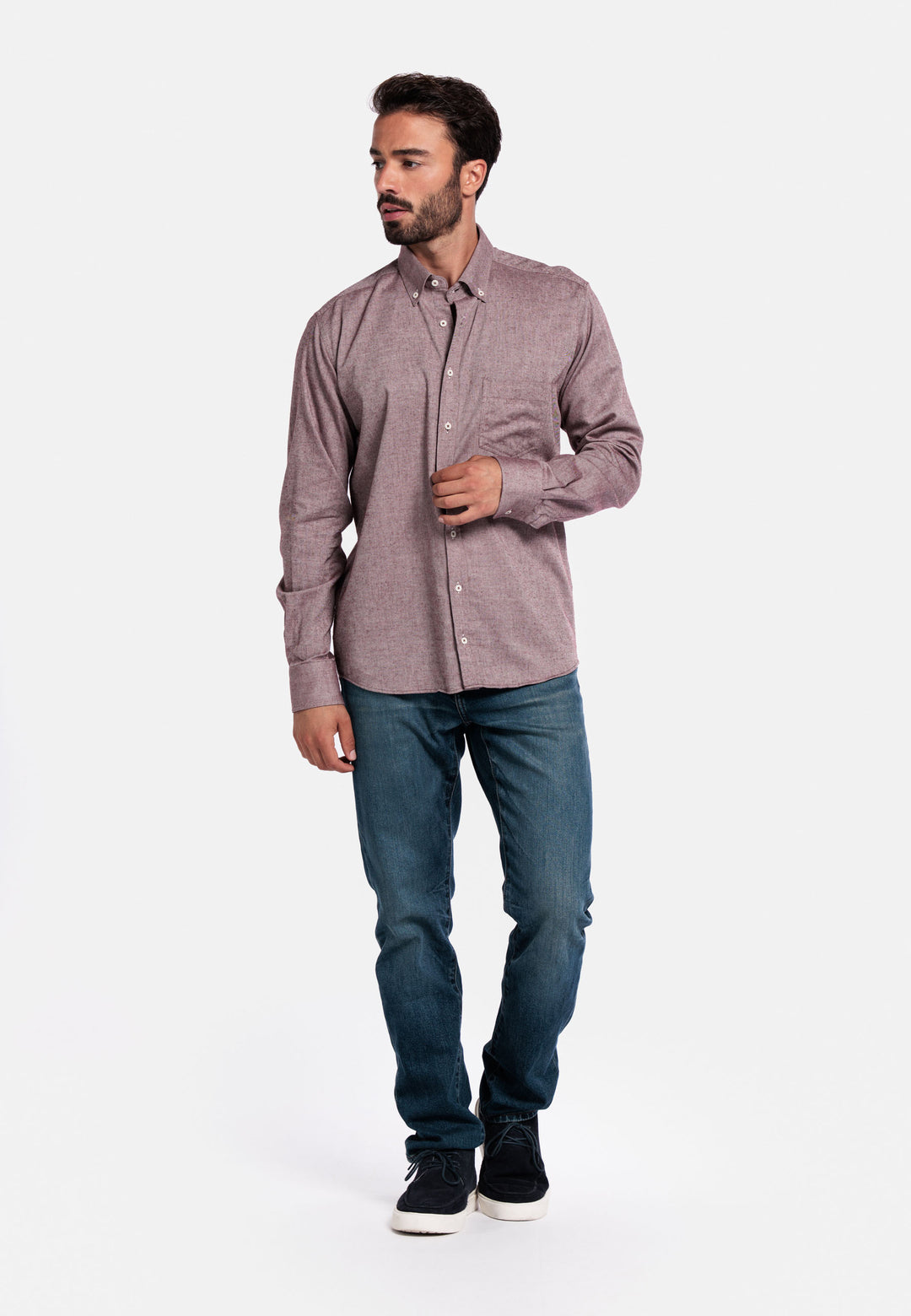 Giordano Brando Flanel Overhemd - Rood - 527005-30