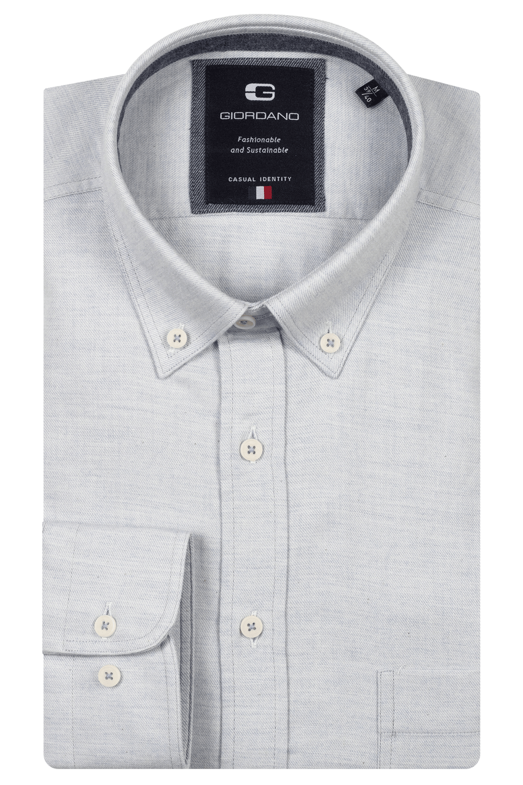 Giordano Brando Flanel Overhemd - Lichtblauw - 527005-61